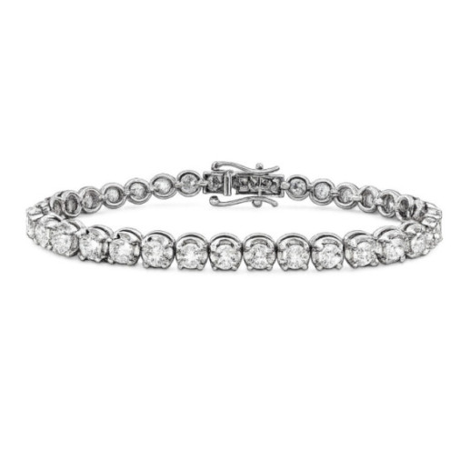 Pulsera Diamantes 7.0 ct. Oro Blanco Riviere - Riviere di diamanti brillanti