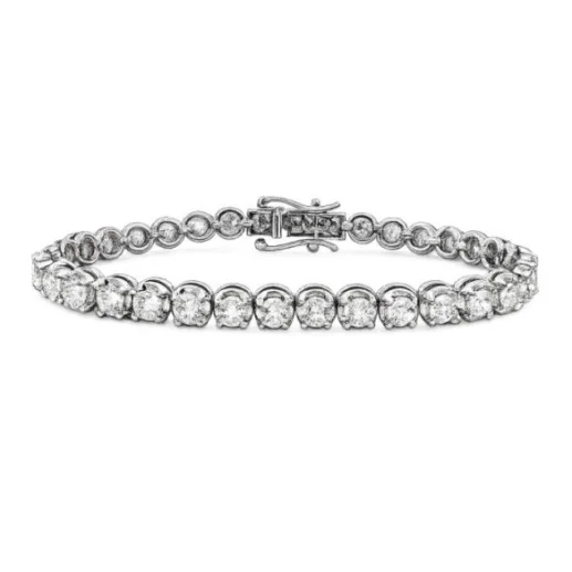 Pulsera Diamantes 7.0 ct. Oro Blanco Riviere - Riviere de Diamantes Brillantes