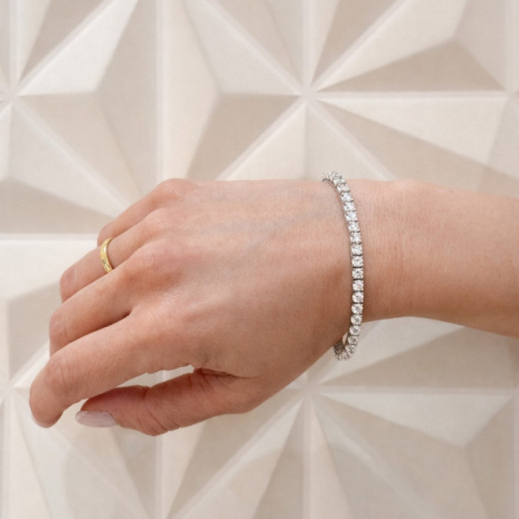 Pulsera Diamantes 9.0 ct. Oro Blanco Riviere - Bracelets de diamant