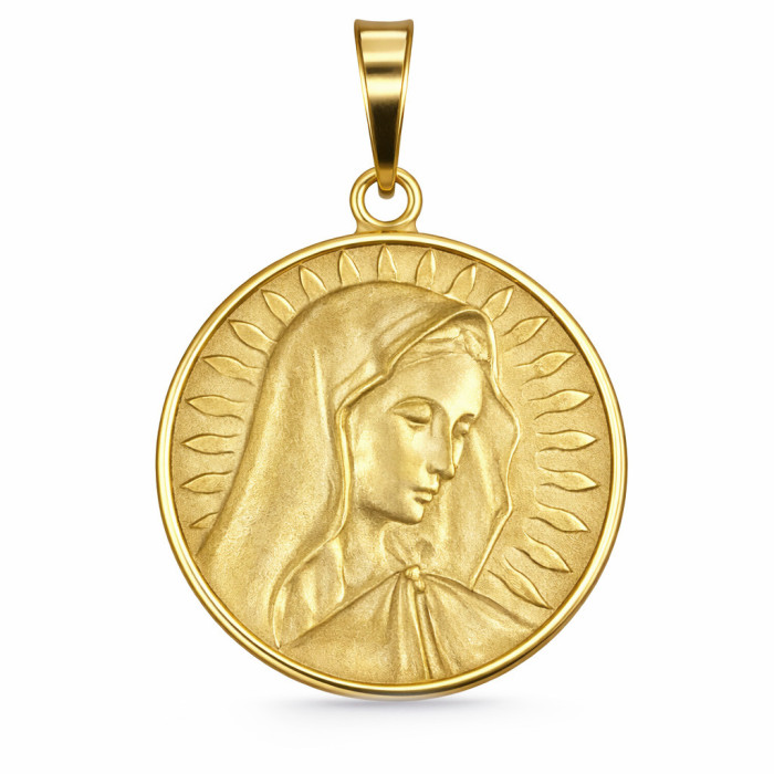 Virgin of the Finger Medal 18K Yellow Gold - Virgin Medals