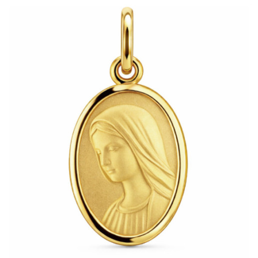 Medalla Virgen de Medjugorje Oro Amarillo 18K - Battesimo e gioielli di prima comunione