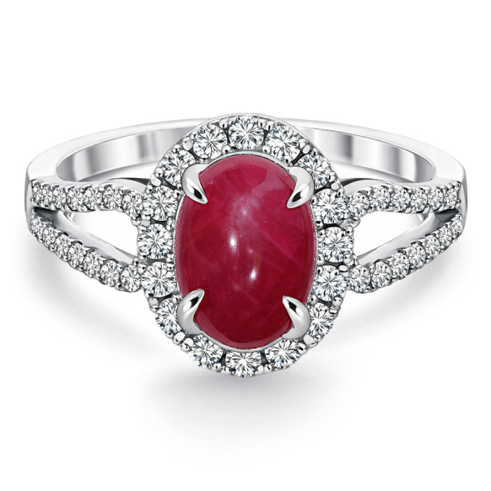 Anillo Diamantes Rubí Royal Jewels - Bagues rubis