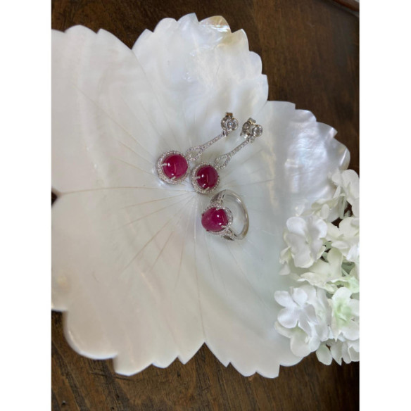 Anillo Diamantes Rubí Royal Jewels - Bagues rubis