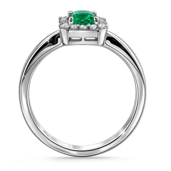 Anillo Esmeralda Sunset 0.55 Ct - Compromisso de aniversário de anéis