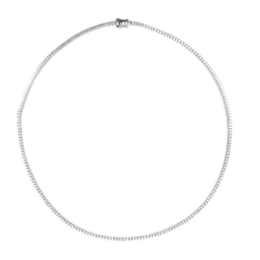 Collar Diamantes 5,00 ct Oro Blanco Riviere 43 cm - Collares Riviére Diamantes