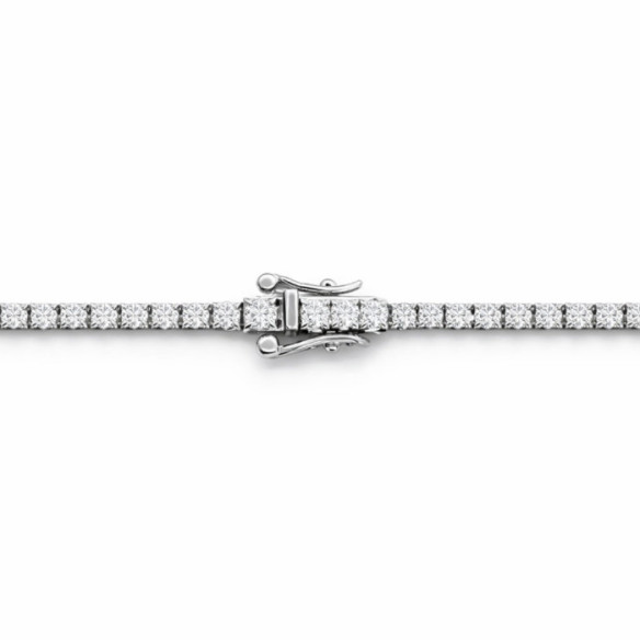 Collar Diamantes 5,00 ct Oro Blanco Riviere 43 cm - Collares Riviére Diamantes
