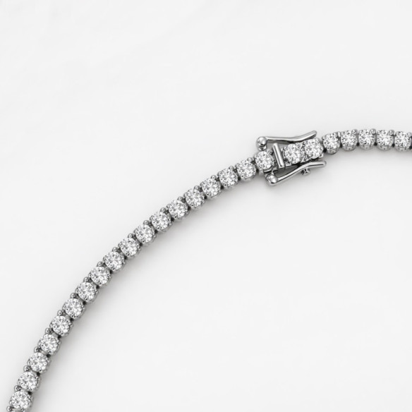 Collar Diamantes 5,00 ct Oro Blanco Riviere 40 cm - Collares Riviére Diamantes
