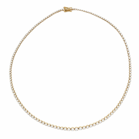 Collar Diamantes 3,50 ct Oro Amarillo Riviere 40 cm - Colliers Rivière Diamants