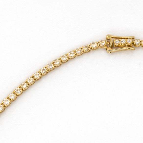 Collar Diamantes 3,50 ct Oro Amarillo Riviere 40 cm - Colliers Rivière Diamants