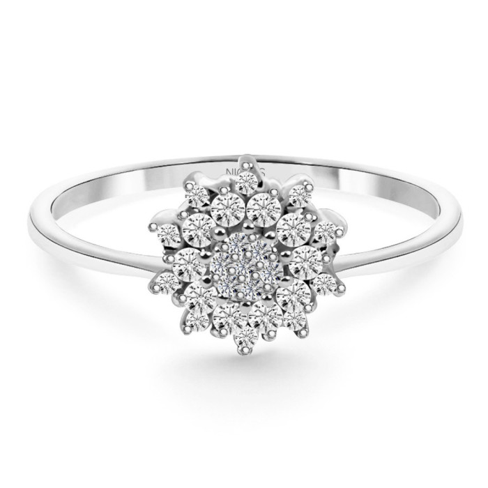 Anillo Vintage Oro Y Diamantes Snow Flower - ANILLOS