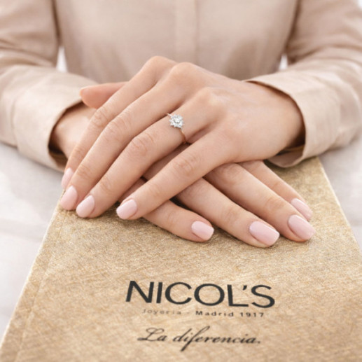 Anillo Vintage Oro Y Diamantes Snow Flower - ANILLOS 2