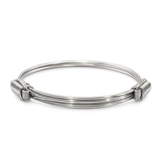 Pulsera Plata Nudo Corredera 6 Hilos - Pulseras de plata