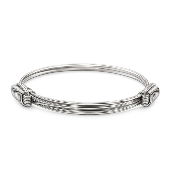 Pulsera Plata Nudo Corredera 6 Hilos - Pulseiras de prata