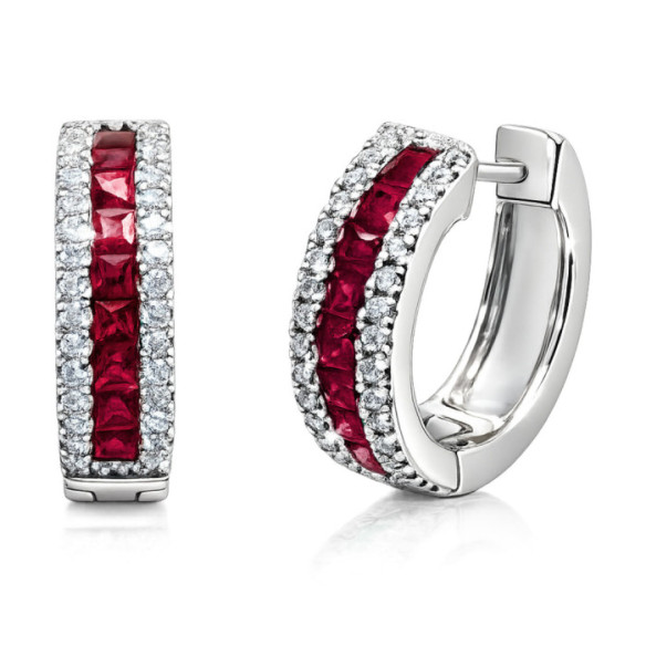 Boucles d'oreilles Rubí Diamond Color - Boucles d'oreilles Rubi