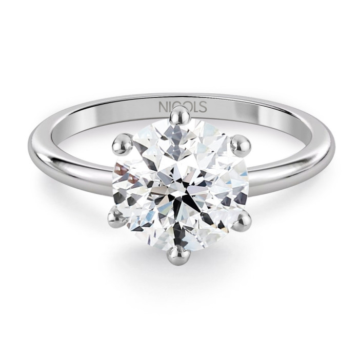 Anillo de Diamante 2,00 Quilates Charlotte en Oro Blanco - Anillos Diamante mayor 2 ct