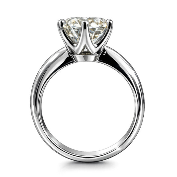 Anillo de Diamante 2,00 Quilates Charlotte en Oro Blanco - Anillos Diamante mayor 2 ct