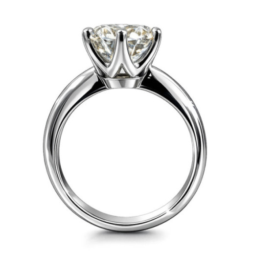 Anillo de Diamante 2,50 Quilates Charlotte en Oro Blanco - Anillos Diamante mayor 2 ct 2