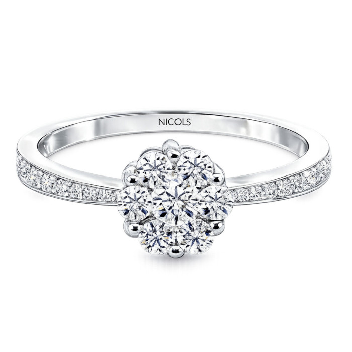 CAMELIA Engagement Ring 0.52 - White Gold Engagement Rings Solitaire