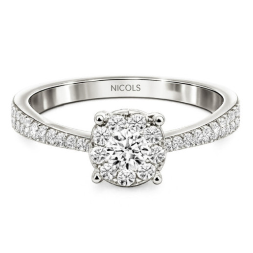 Diamante anello Noa 0.48 Oro Bianco - ANELLI