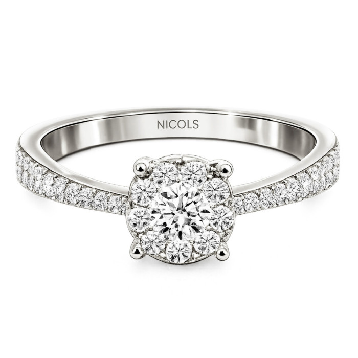 Diamante anello Noa 0.48 Oro Bianco - ANELLI