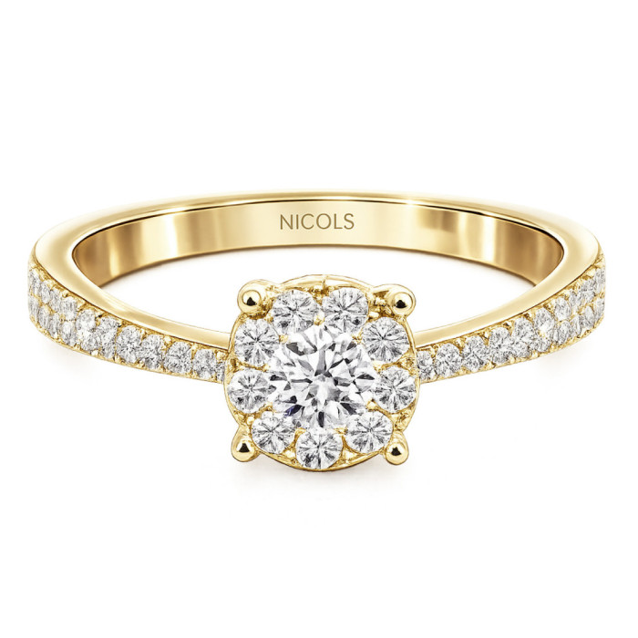 Anello Diamanti Noa 0.48 Oro Giallo - Oro giallo solitario