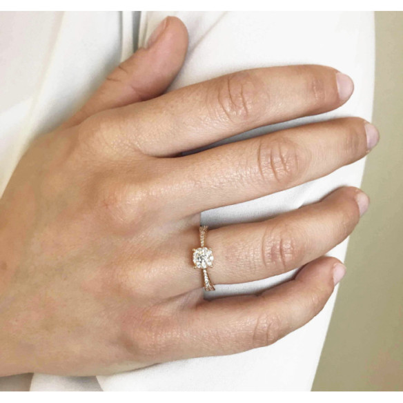 NOA Diamond Ring 0.48 Rose Gold - Rings