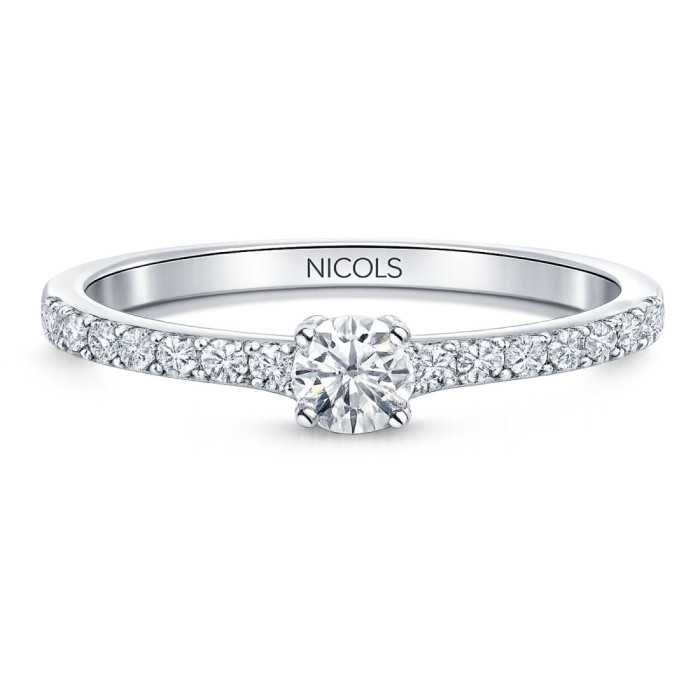 Anillo Diamantes Dafne Petit Oro Blanco - ANILLOS