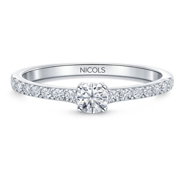 Anillo Diamantes Dafne Petit Oro Blanco - ANILLOS