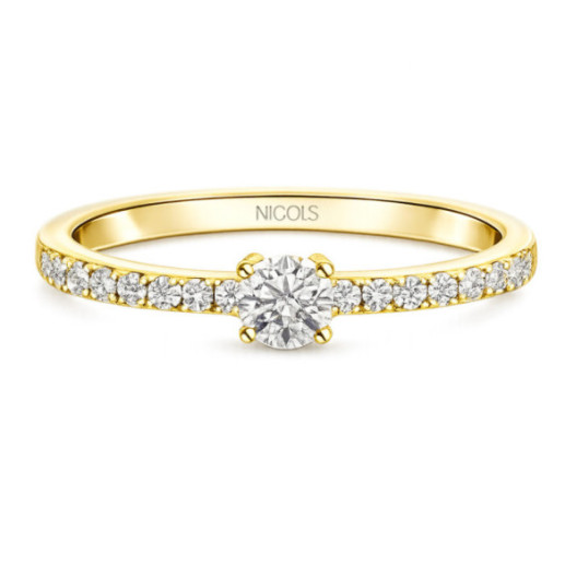 Anillo Diamantes Dafne Petit Oro Amarillo - Anillos de Promesa Diamantes