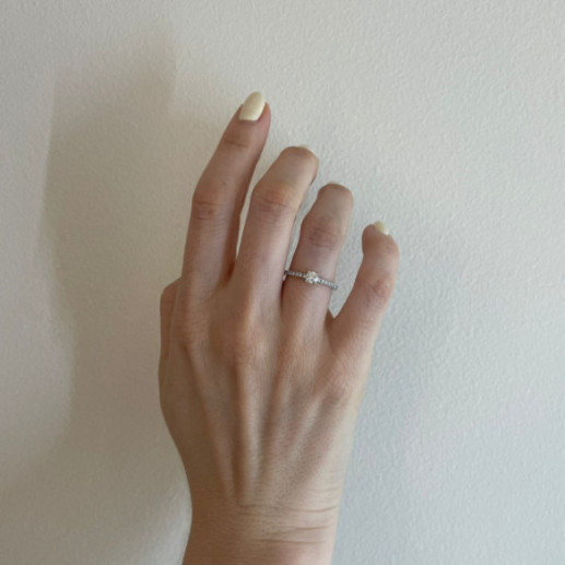 Anillo Dafne Petit Diamante 0.30 - ANILLOS 2