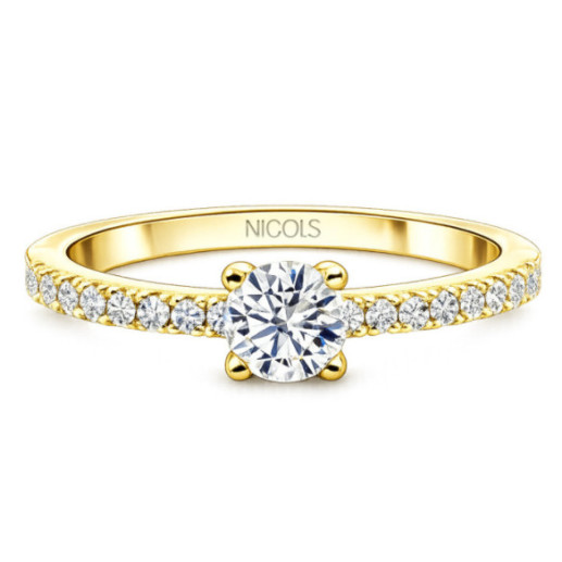 Dafne Petit Diamond Engagement Ring 0.30 Yellow Gold - Lonely yellow gold