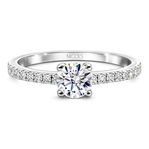 Anillo Solitario Diamante Dafne Petit 0.40 - Anillos de Diamantes
