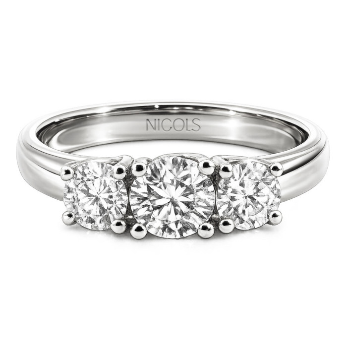 Solitaire Ring MEGAN TRILOGY 0.50 - Brilliant Cut