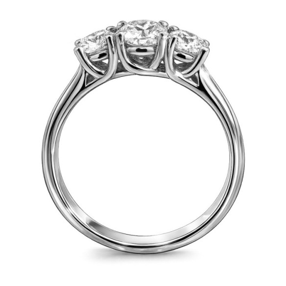 Anillo Megan Trilogy 0.80 - Talla Brillante