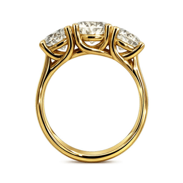 Anillo Megan Trilogy 2.40 Oro Amarillo - Brillante