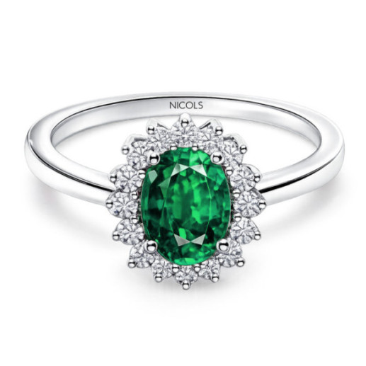 Anel Emerald Commitment Dalia 0.95 - Anéis esmeralda