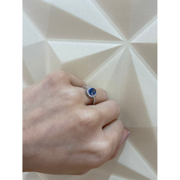 Ring Commiting Zafiro Dalia 0.95 - RINGE