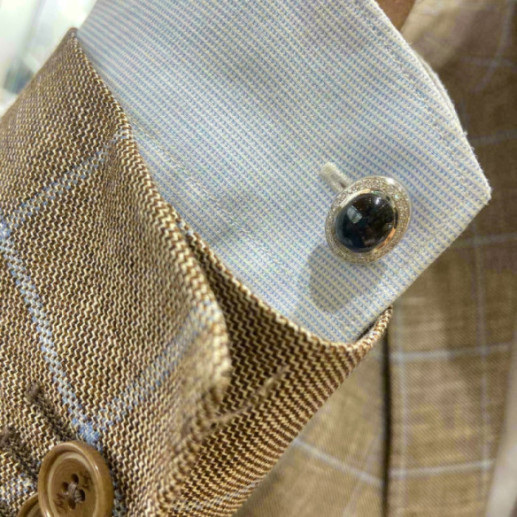 Gemelli zaffiro e diamanti Hoomo - Gemelli di nozze 2