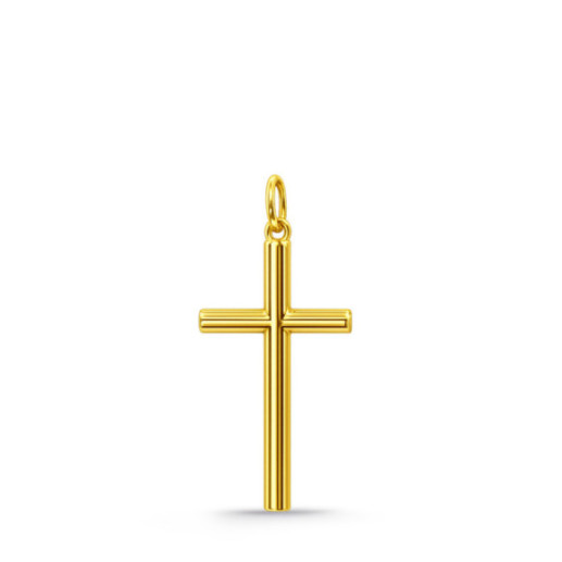 Solid Gold Cross TUBE Lisa M - Crosses