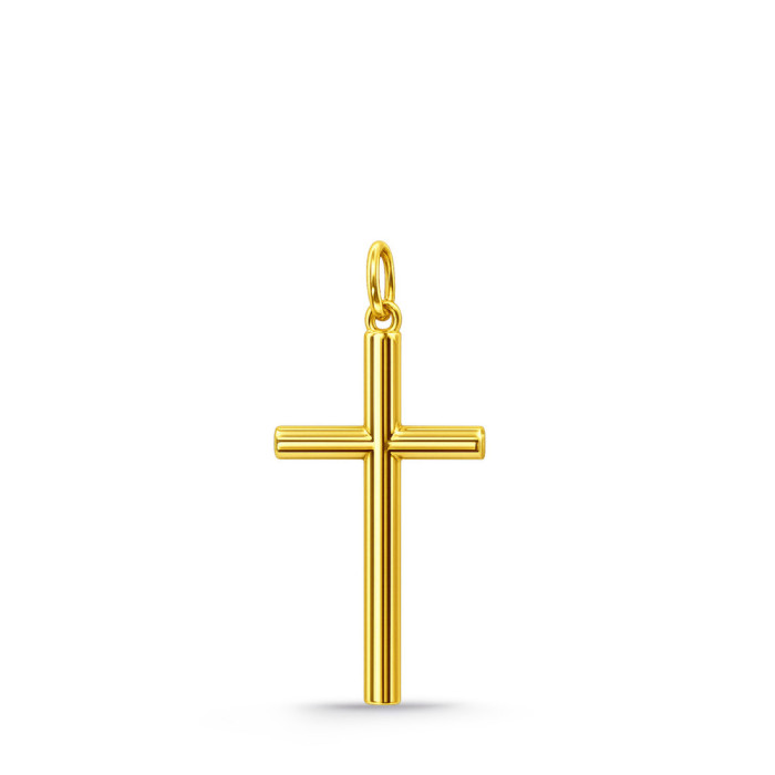 Solid Gold Cross TUBE Lisa M - Crosses