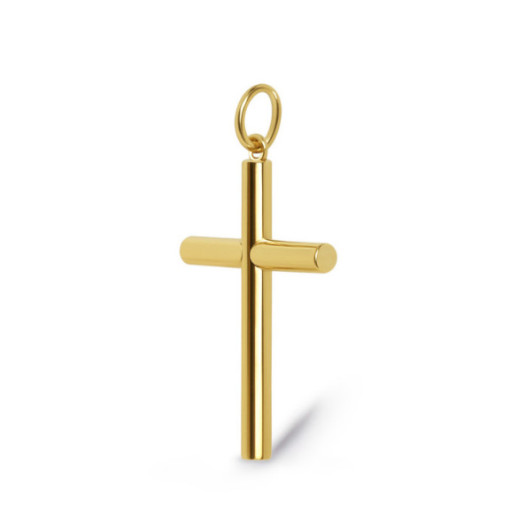 Cruz Oro Lisa Maciza Tubo Xl - Cruces 2