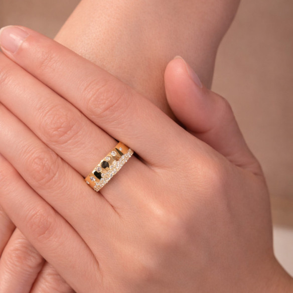 Anillo Firmamento Pastilla Square - diseños actuales