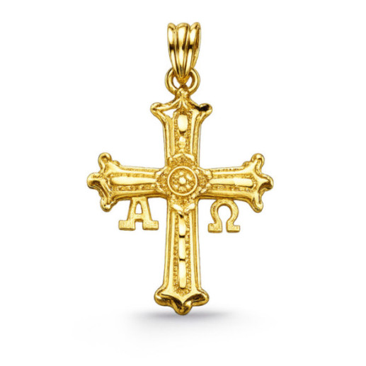 Cruz de Covadonga Oro Amarillo 23x19mm - Croci di caravaca