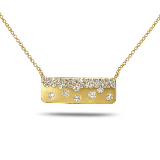 Collar Diamantes Oro Amarillo Mate Firmamento Pastilla Square - Cosa c'è di nuovo