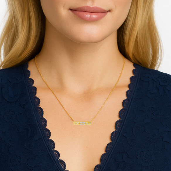 Collar Diamantes Oro Amarillo Firmamento Pastilla Square - Colares de diamantes