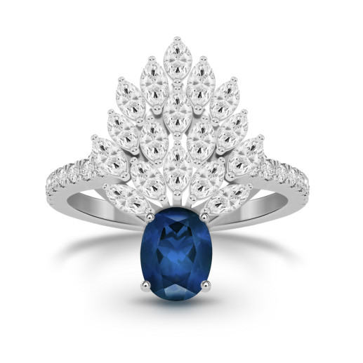 Carnival white gold Sapphire and Diamond Ring 37010060111