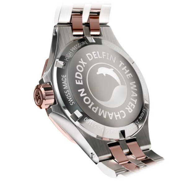 Edox Delfin The Original Date Lady 33mm (53100-357RM-NANRND)