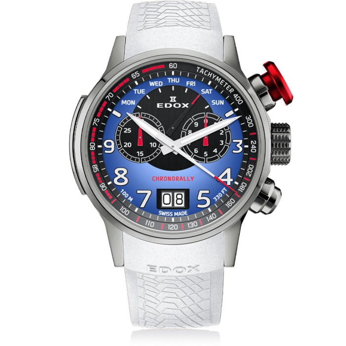 Edox Chronorally Chronograph 48mm Limited Edition 38001-TINR-BUDN