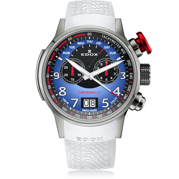 Edox Chronorally Chronograph 48mm Limited Edition 38001-TINR-BUDN