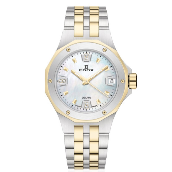 Edox Delfin The Original Date Lady 33mm 53100-357JM-NADND